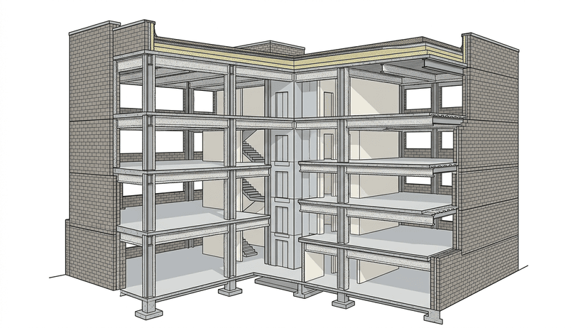 Modified Fire Resistive Construction Illustration